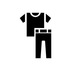 clothes filled vector icon