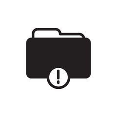 folder error filled vector icon. Modern simple isolated sign. Pixel perfect vector  illustration for logo, website, mobile app and other designs