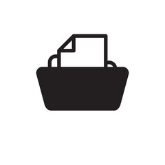 file folder filled vector icon. Modern simple isolated sign. Pixel perfect vector  illustration for logo, website, mobile app and other designs