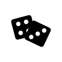 dice filled vector icon