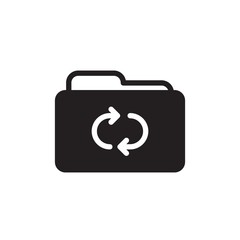 update folder filled vector icon. Modern simple isolated sign. Pixel perfect vector  illustration for logo, website, mobile app and other designs