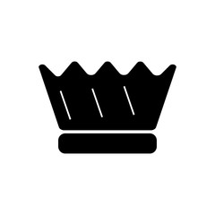 crown filled vector icon