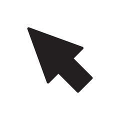 arrow cursor filled vector icon. Modern simple isolated sign. Pixel perfect vector  illustration for logo, website, mobile app and other designs