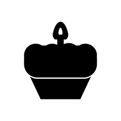 muffin filled vector icon. Modern simple isolated sign. Pixel perfect vector  illustration for logo, website, mobile app and other designs
