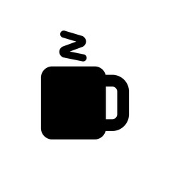 Hot drink filled vector icon. Modern simple isolated sign. Pixel perfect vector  illustration for logo, website, mobile app and other designs
