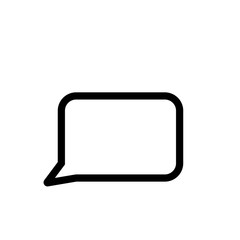 Fototapeta premium Speech bubble outlined vector icon. Modern simple isolated sign. Pixel perfect vector illustration for logo, website, mobile app and other designs