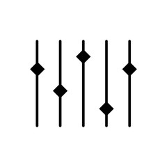 Equalizer filled vector icon. Modern simple isolated sign. Pixel perfect vector  illustration for logo, website, mobile app and other designs