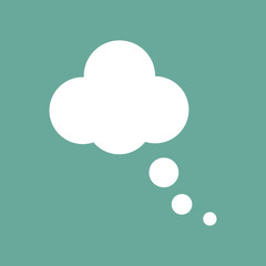 White cloud. To tell. Thoughts. Simple