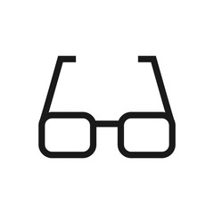 Eyeglasses outlined vector icon. Modern simple isolated sign. Pixel perfect vector  illustration for logo, website, mobile app and other designs