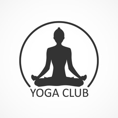 Vector image of yoga logo.