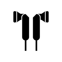 Earphones filled vector icon. Modern simple isolated sign. Pixel perfect vector  illustration for logo, website, mobile app and other designs
