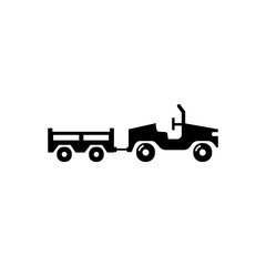 Truck filled vector icon. Modern simple isolated sign. Pixel perfect vector  illustration for logo, website, mobile app and other designs
