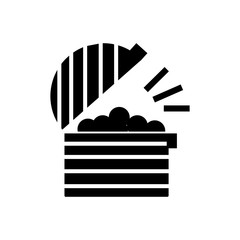 Naklejka premium Food filled vector icon. Modern simple isolated sign. Pixel perfect vector illustration for logo, website, mobile app and other designs