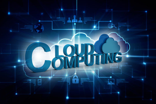 3d rendering Cloud computing