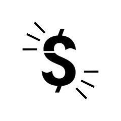 USD filled vector icon. Modern simple isolated sign. Pixel perfect vector  illustration for logo, website, mobile app and other designs