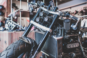 Modern motorcycle shop