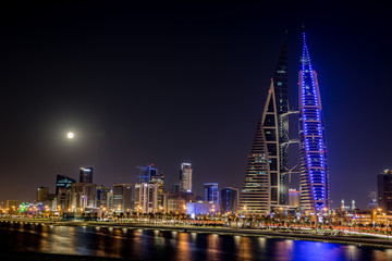 Obraz premium City Skyline of Manama, Bahrain
