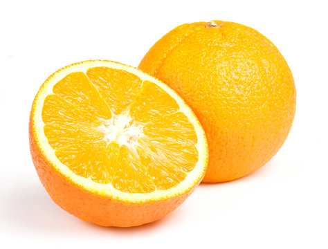 oranges isolated on white background