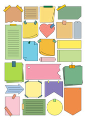 office stickers color  note