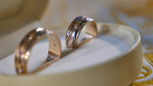 Rings Wedding rings in the case
