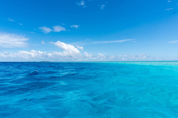Fototapeta premium Clouds over ocean in Maldives