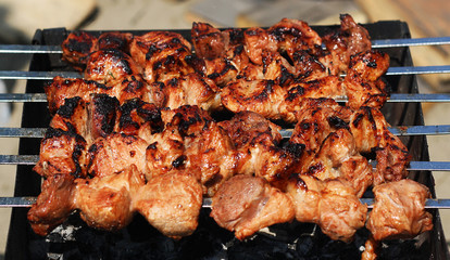 barbecue on the grill