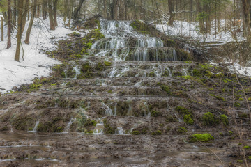 Veil waterfall in Szalajka Valley near to Szilvasvarad, Hungary