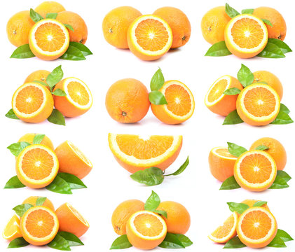 Orange fruit collection