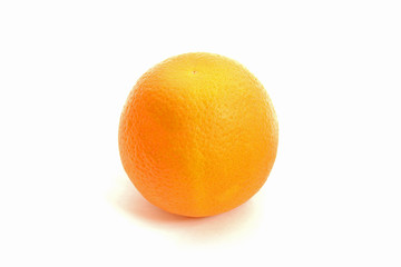 Orange on a white background