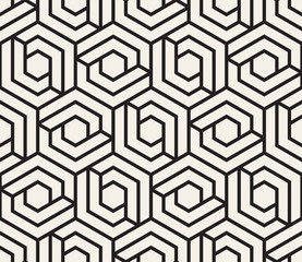 Vector seamless pattern. Modern stylish abstract texture. Repeating geometric tiles