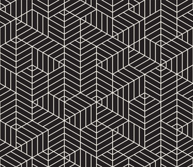 Vector seamless pattern. Modern stylish abstract texture. Repeating geometric tiles