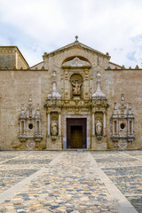 Monastery of Santa Maria de Poblet church entrance portal