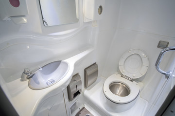 Luxury Bus & Coach interior with toilet views