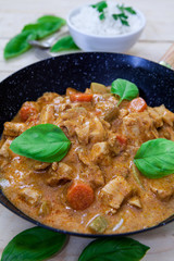 Chicken biryani and rice