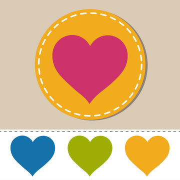 recommend clip art: Herz - Bunte Vektor Icons - Freigestellt auf weißem Hintergrund