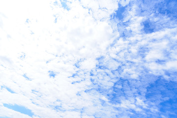 Fototapeta na wymiar Blue sky with cloud in the morning.