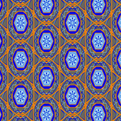 Moroccon Seamless Tile Pattern Ornament Background