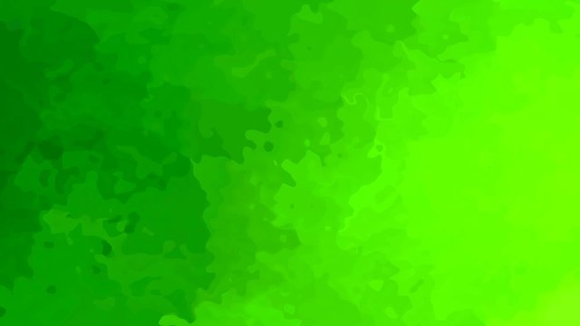 abstract animated stained background seamless loop video - watercolor effect - vibrant hightlight green color