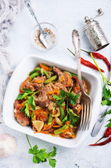 meat with vegetables