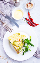 omelette with vegetables