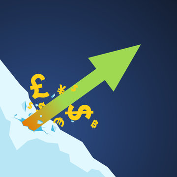 stock market Arrow up