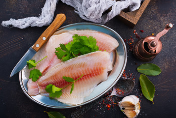 raw fish fillet