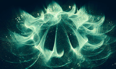 Fototapeta premium Abstract flower with bokeh. Beautiful background for art projects, business, banner, template, card