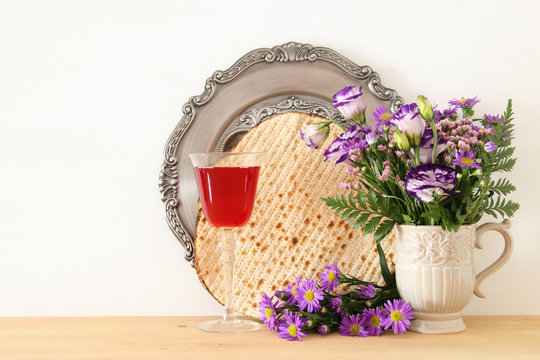 Pesah celebration concept (jewish Passover holiday).