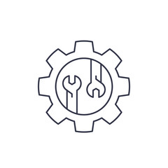 repair service vector linear icon