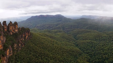 Obraz premium Katoomba in den Blue Mountains, NSW, Australien