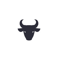 bull head icon, vector logo element
