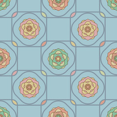 Pastel Lovers / Blue Sailor Star / Seamless Pattern