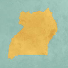 Illustration d'une carte texturée de l'Ouganda