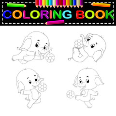 elephant coloring book